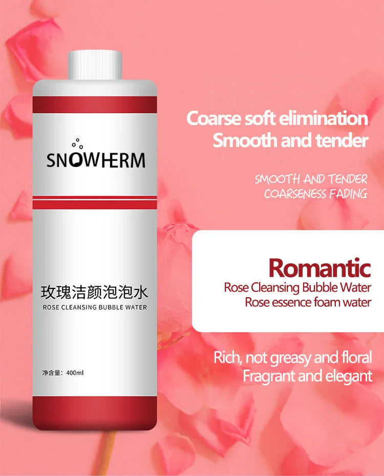Active Oxygen Bubble Water Rose Face SPA Cleansing Magic Solution For Automatic Machine Beauty Instrument Tools Skincare Clean $27.28