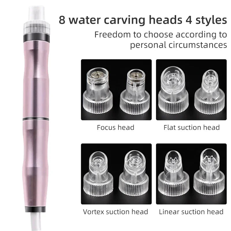 Bubble Facial Cleansing Machine Blackhead Removal Water Spray Hydro Jet Beauty Tool Face Pores Vacuum Suction Acne Cleaner