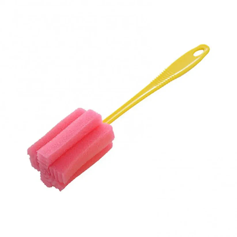 1 Pcs Sponge Bottle Cup Brush Glass Bottle Cleaning Removable Bottle Cleaning Tool Long Handle Magic Sponge Kitchen Tool