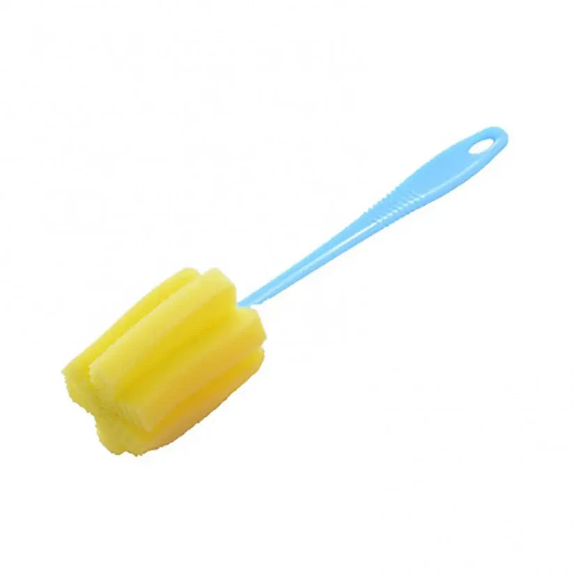 1 Pcs Sponge Bottle Cup Brush Glass Bottle Cleaning Removable Bottle Cleaning Tool Long Handle Magic Sponge Kitchen Tool