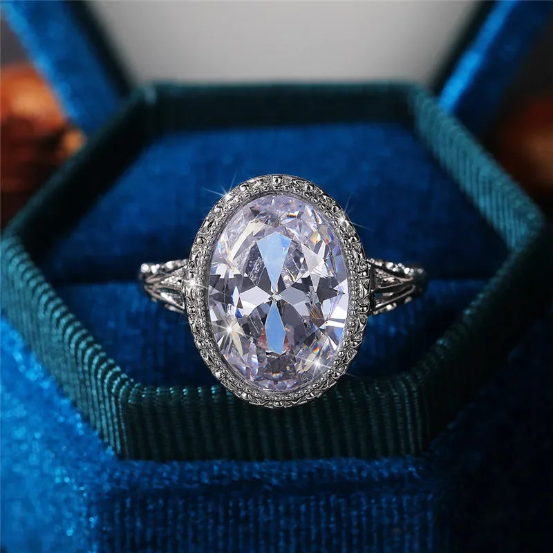 Elegant Women’s Vintage Finger Rings with Beauty Hollow Out Pattern for Retro Party Noble Lady’s Accessories Jewelry New