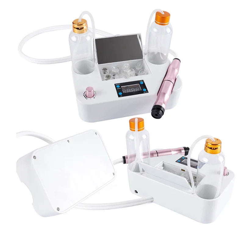 Bubble Facial Cleansing Machine Blackhead Removal Water Spray Hydro Jet Beauty Tool Face Pores Vacuum Suction Acne Cleaner